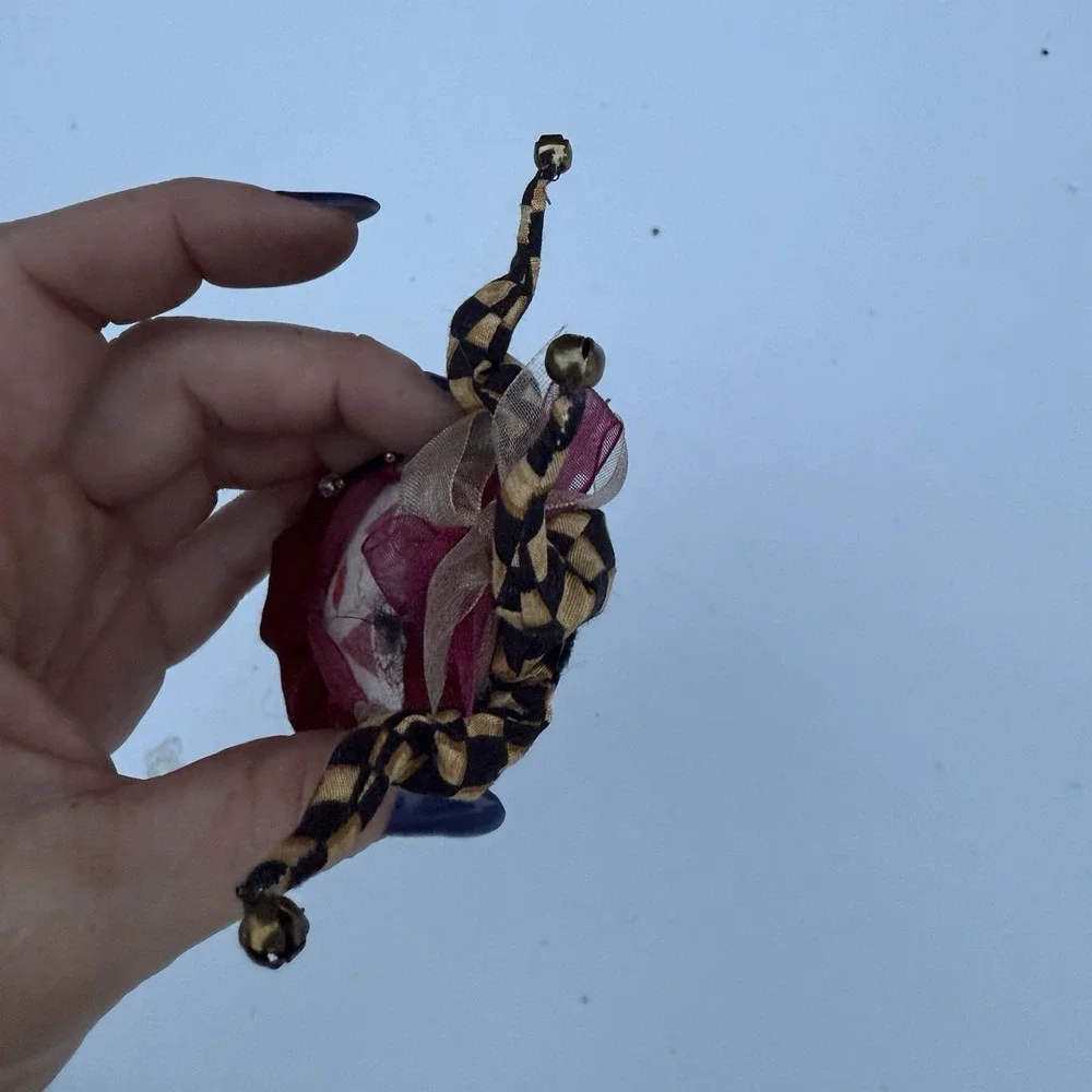 Unique Jester Clown Lapel Pin‎ Brooch Fabric